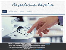 Tablet Screenshot of papeleriarepro.com